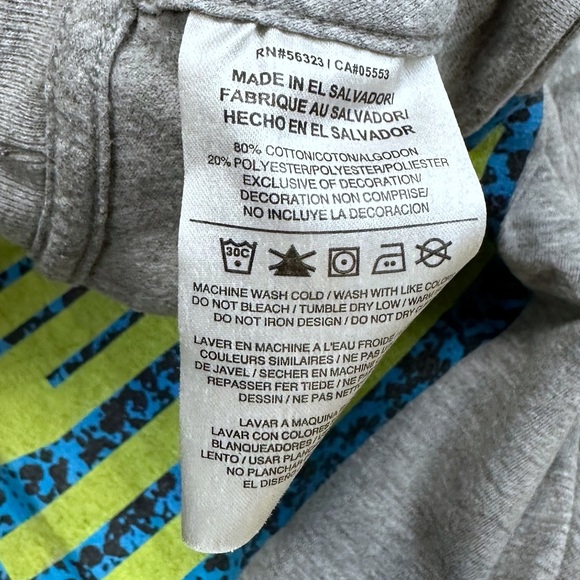 Nike Just Do It Tee Shirt 561416-064 XL JDI Grey Blue Green - Picture 8 of 8